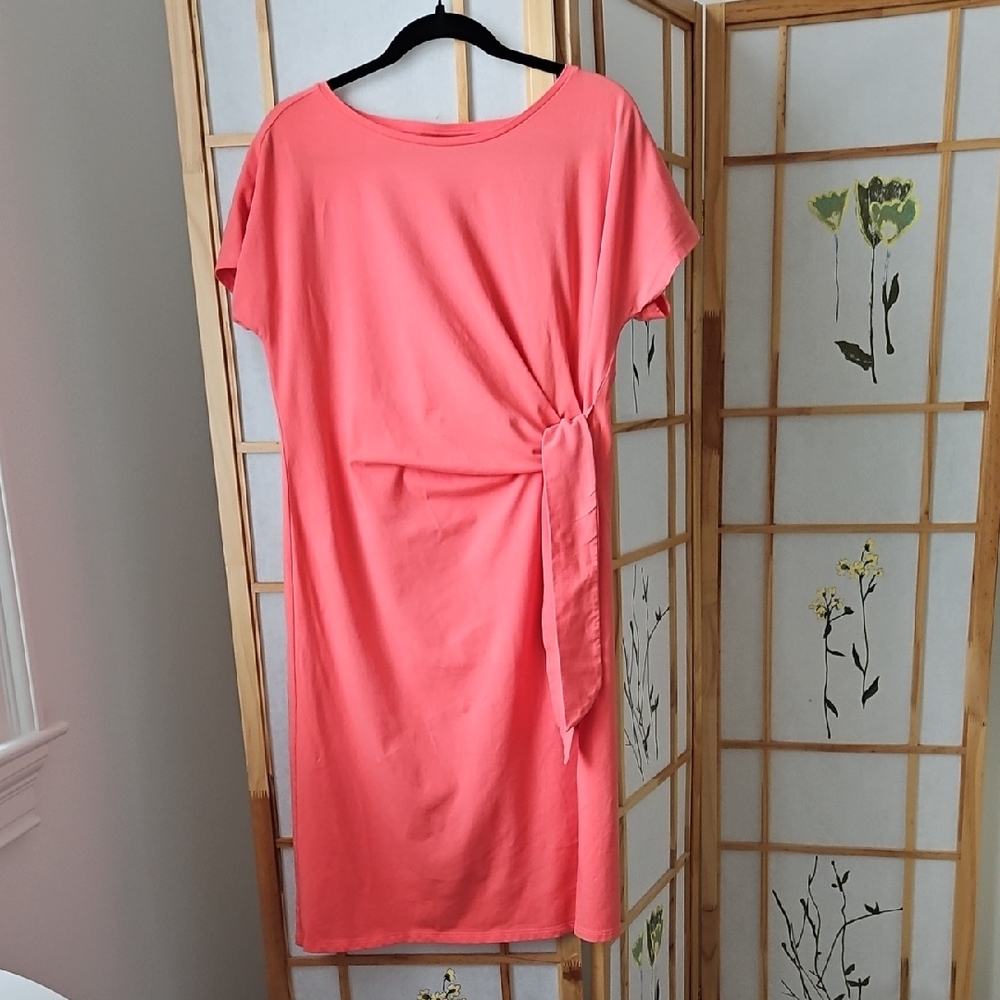Chico's Vibrant Coral Midi Dress